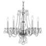 Thumbnail3 of Traditional Crystal 5 Light Italian Crystal Polished Chrome Chandelier more views
