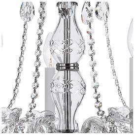 Image4 of Traditional Crystal 5 Light Italian Crystal Polished Chrome Chandelier more views