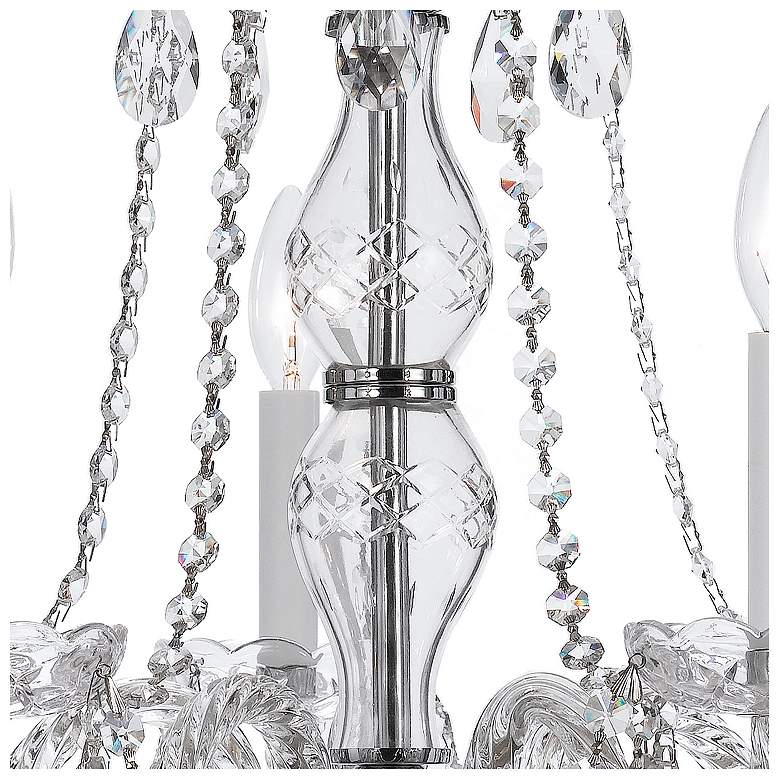 Image 4 Traditional Crystal 5 Light Italian Crystal Polished Chrome Chandelier more views