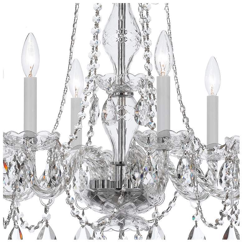 Image 4 Traditional Crystal 6 Light Italian Crystal Polished Chrome Chandelier more views