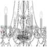 4_Traditional Crystal 6 Light Italian Crystal Polished Chrome Chandelier more views