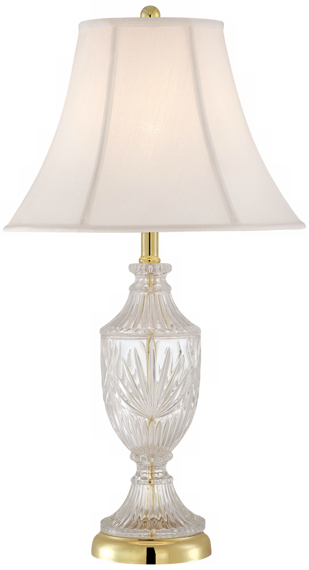 glass urn table lamp