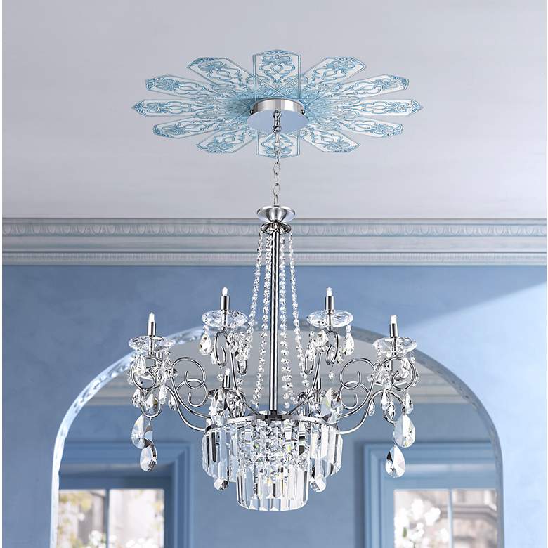 Verona Evening 26 inch Wide Repositionable Ceiling Medallion in scene