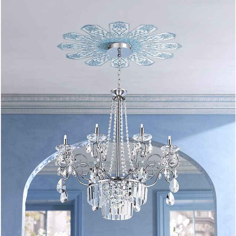 Image 1 Verona Evening 26" Wide Repositionable Ceiling Medallion in scene