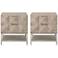 Traditions Atlas 23 3/4" Wide Natural Gray Modern Nightstands Set of 2