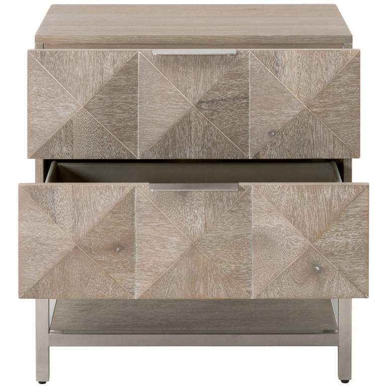 Image 4 Traditions Atlas 23 3/4" Wide Natural Gray Modern Nightstands Set of 2 more views
