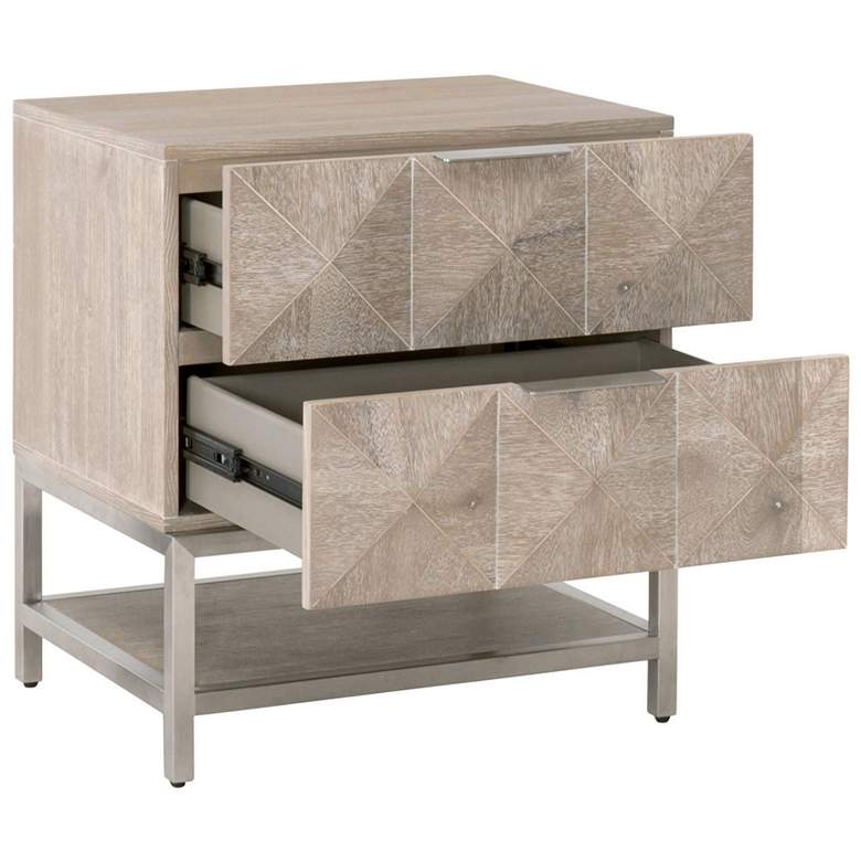 Image 6 Traditions Atlas 23 3/4" Wide Natural Gray Modern Nightstands Set of 2 more views