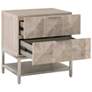 6_Traditions Atlas 23 3/4" Wide Natural Gray Modern Nightstands Set of 2 more views