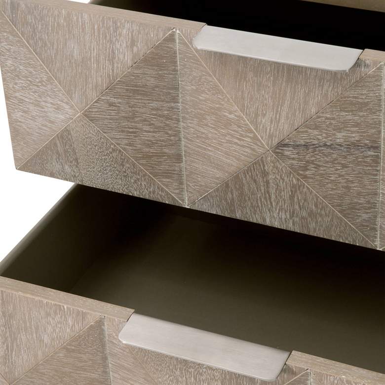 Image 2 Traditions Atlas 23 3/4" Wide Natural Wood Modern 2-Drawer Nightstand more views