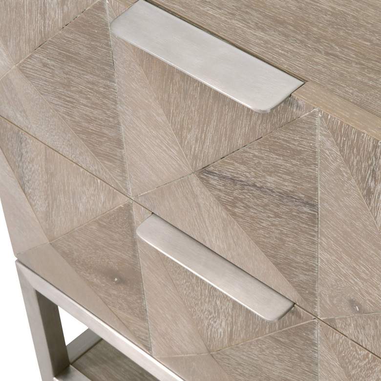 Image 3 Traditions Atlas 23 3/4" Wide Natural Wood Modern 2-Drawer Nightstand more views