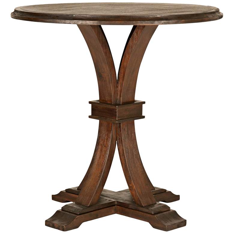 Image 1 Traditions Devon Rustic Java Round Bar Height Dining Table