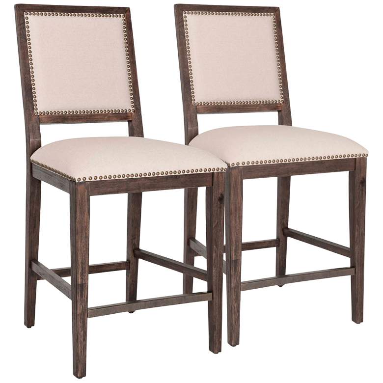Image 1 Traditions Dexter 26 inch Rustic Java Counter Stool Set of 2