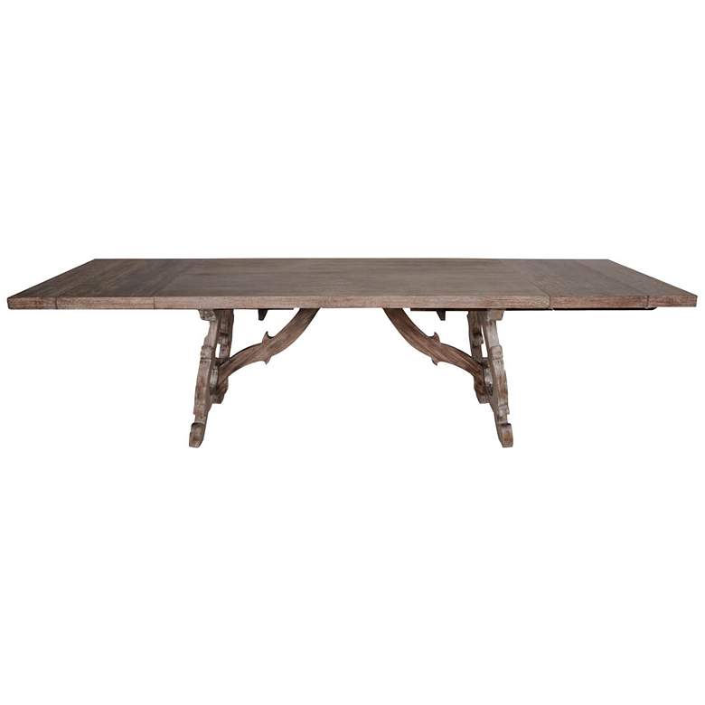 Image 1 Traditions Haute Gray Wash Extension Dining Table