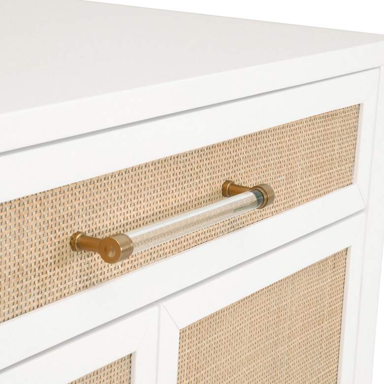 Image 2 Traditions Holland 34" Wide Matte White 2-Door Accent Chest more views