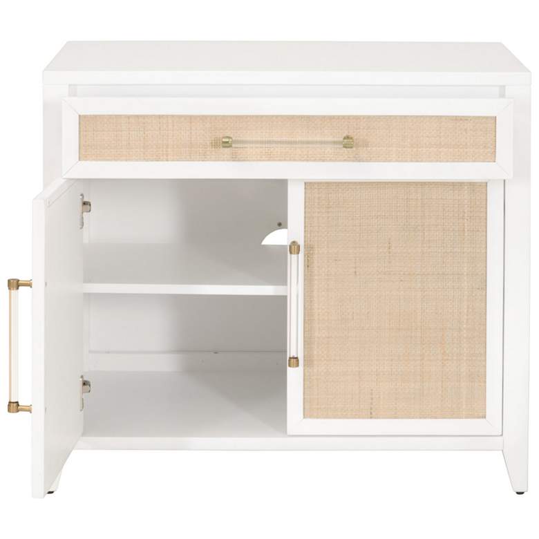 Image 5 Traditions Holland 34 inch Wide Matte White 2-Door Accent Chest more views