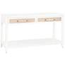 Traditions Holland 54"W Matte White 2-Drawer Console Table