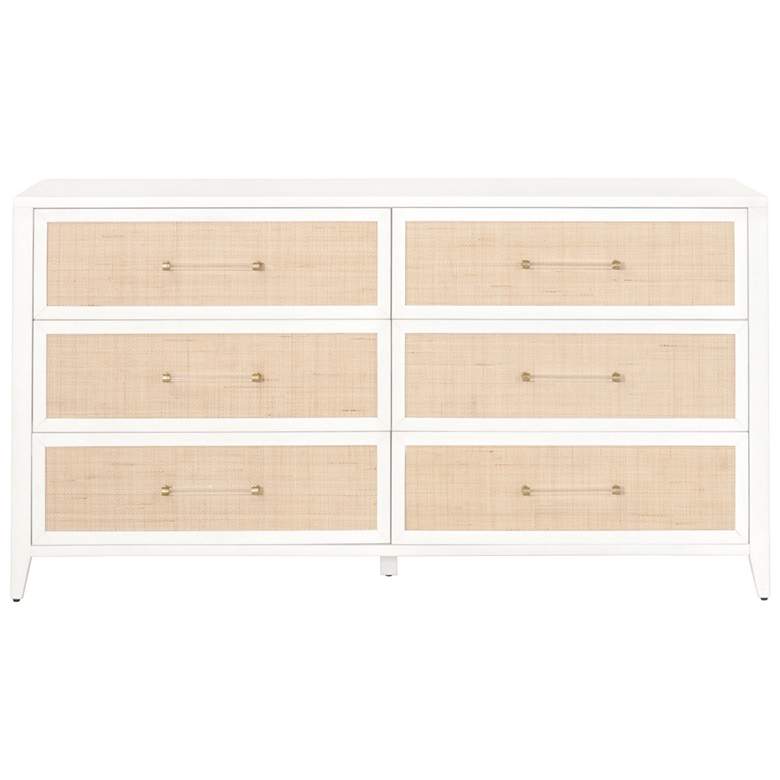 Image 5 Traditions Holland 67 1/2"W White 6-Drawer Double Dresser more views