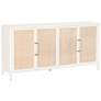 Traditions Holland 71"W Matte White 4-Door Media Sideboard