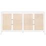 Traditions Holland 71"W Matte White 4-Door Media Sideboard