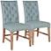 Traditions Wilshire Oasis Fabric Dining Chair Set of 2