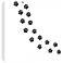 Trail of Paw Prints 16" Square Canvas Wall Art
