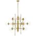 Traiton 48" 3 Tier Chandelier  Gold
