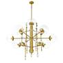 3_Traiton 48" 3 Tier Chandelier Gold more views