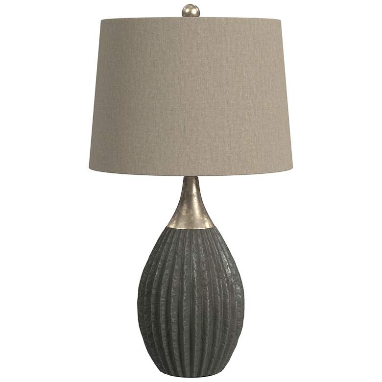Image 1 Tram 29" Transitional Styled Silver Table Lamp
