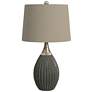Tram 29" Transitional Styled Silver Table Lamp