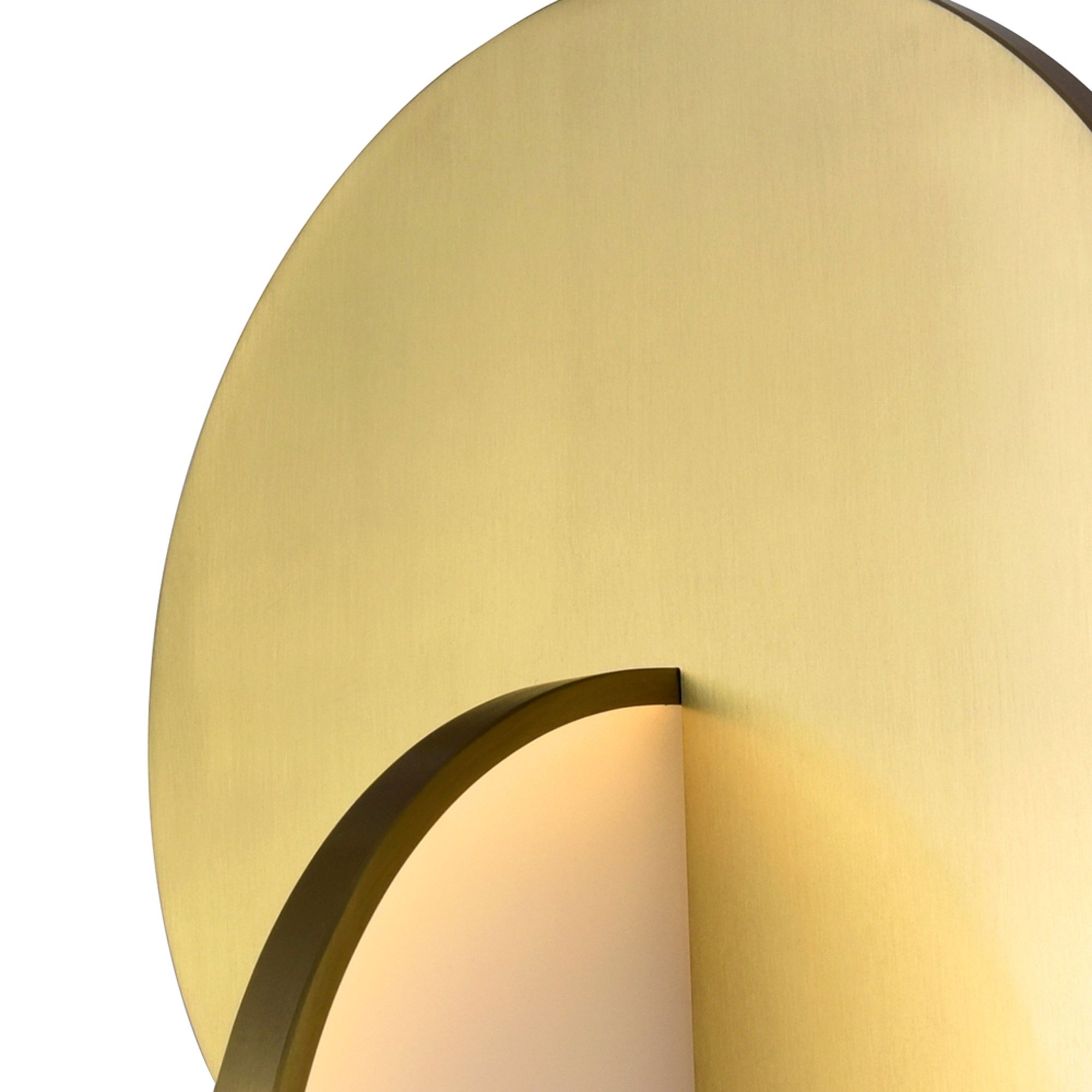 Image 5 Tranche Integrated LED 10in Brushed Brass Mini Pendant more views