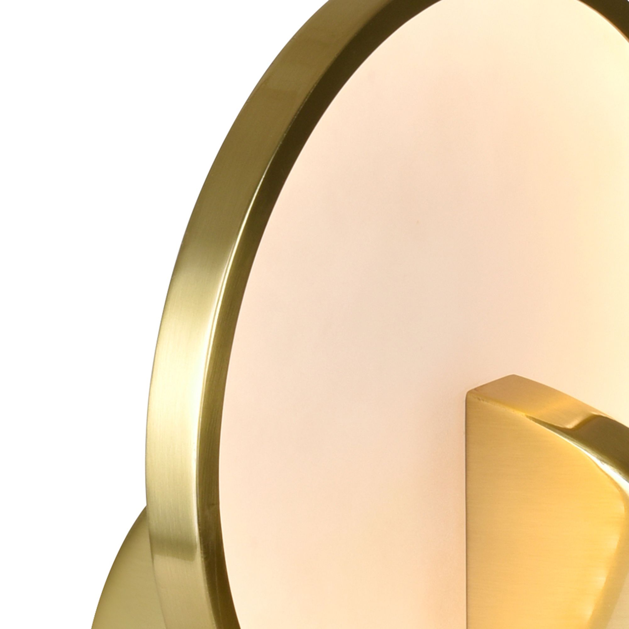 Image 4 Tranche Integrated LED Brushed Brass Table Lamp more views