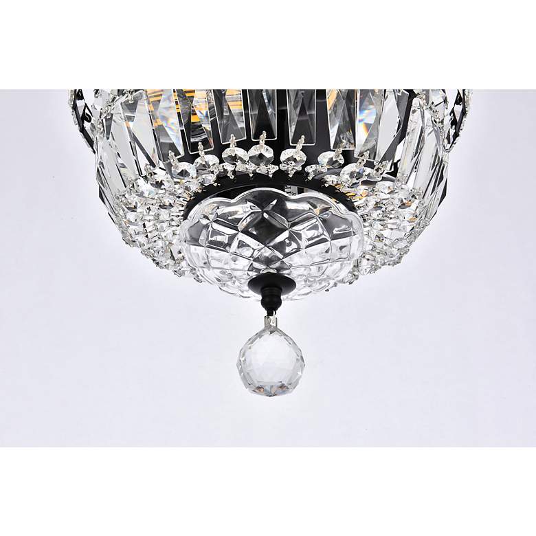 Image 6 Tranquil 10" Wide Black and Clear Crystal Ceiling Light more views