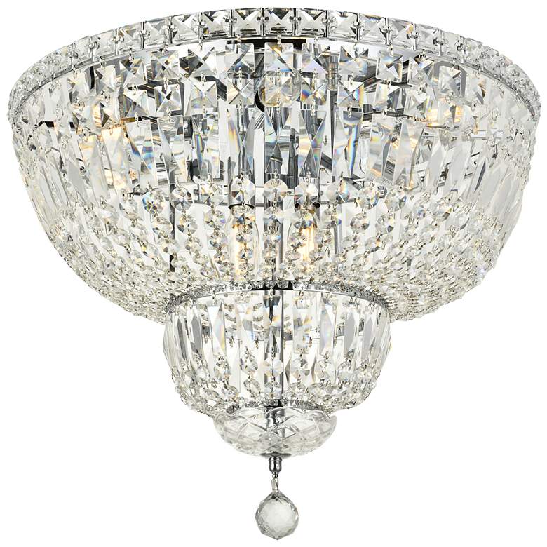 Image 1 Tranquil 10 Lt Chrome Flush Mount Clear