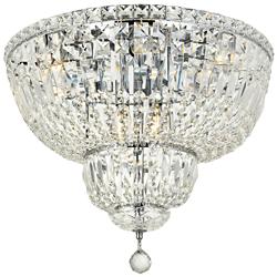 Tranquil 10 Lt Chrome Flush Mount Clear