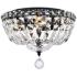 Tranquil 12" Wide Black Ceiling Light