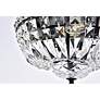 Tranquil 12" Wide Black Ceiling Light in scene