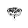 Tranquil 12" Wide Black Ceiling Light in scene