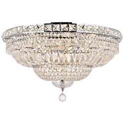 Tranquil 12 Lt Chrome Flush Mount Clear