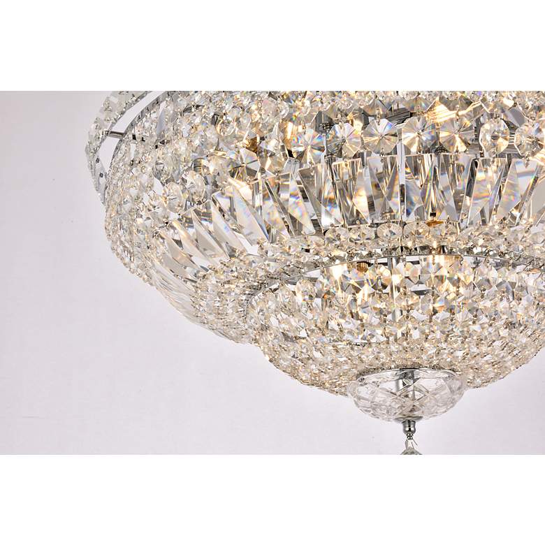 Image 7 Tranquil 12 Lt Chrome Flush Mount Clear more views