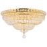 Tranquil 12 Lt Gold Flush Mount Clear