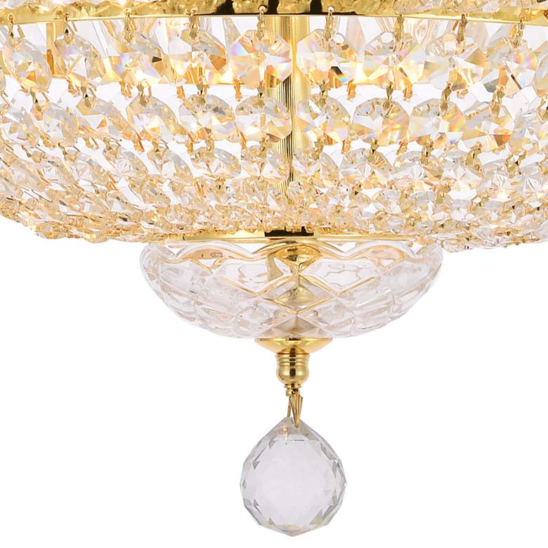 Image 4 Tranquil 12 Lt Gold Flush Mount Clear more views