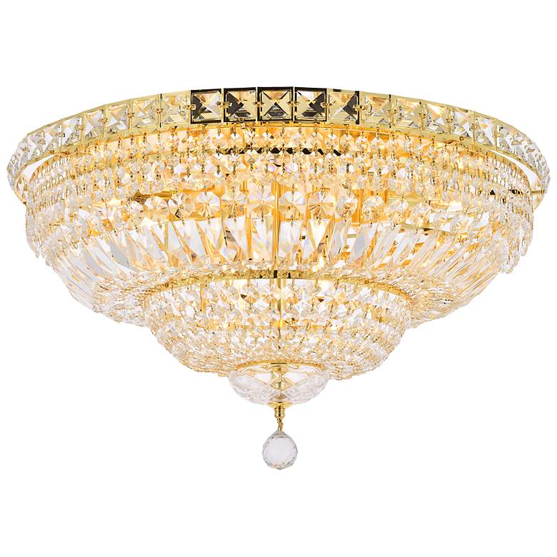 Image 5 Tranquil 12 Lt Gold Flush Mount Clear more views