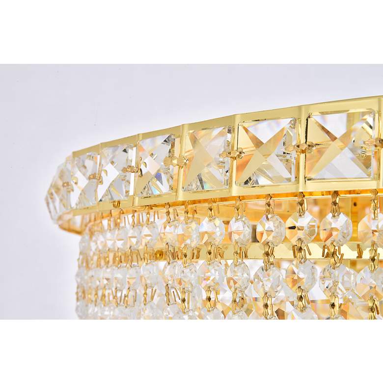 Image 7 Tranquil 12 Lt Gold Flush Mount Clear more views