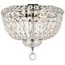2_Tranquil 14" Wide Chrome and Clear Crystal Ceiling Light