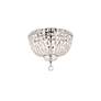 4_Tranquil 14" Wide Chrome and Clear Crystal Ceiling Light more views
