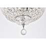 5_Tranquil 14" Wide Chrome and Clear Crystal Ceiling Light more views