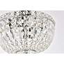 6_Tranquil 14" Wide Chrome and Clear Crystal Ceiling Light more views