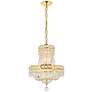2_Tranquil 14" Wide Gold and Crystal 6-Light Chandelier
