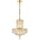 Tranquil 14" Wide Gold and Crystal 6-Light Chandelier