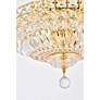 5_Tranquil 14" Wide Gold and Crystal 6-Light Chandelier more views